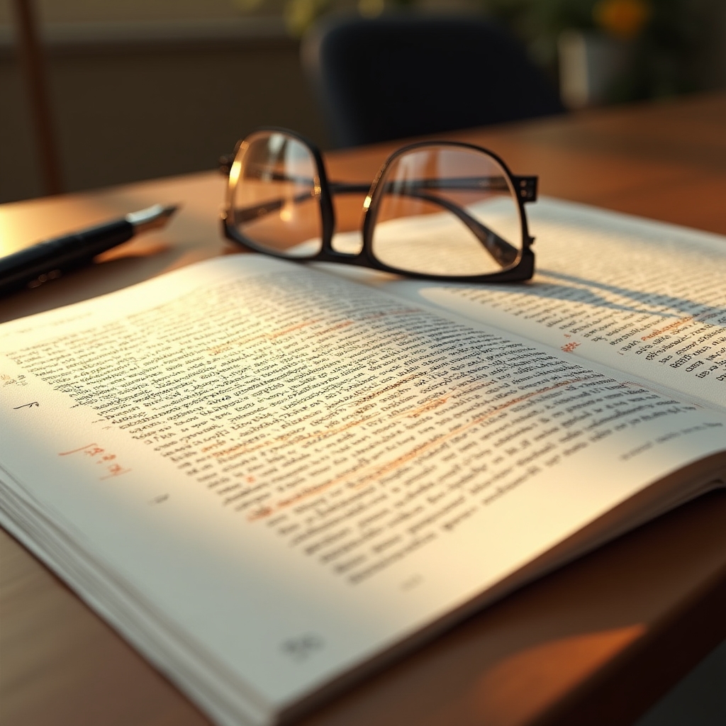 Primer plano de un artículo científico impreso con subrayados y anotaciones manuscritas en los márgenes